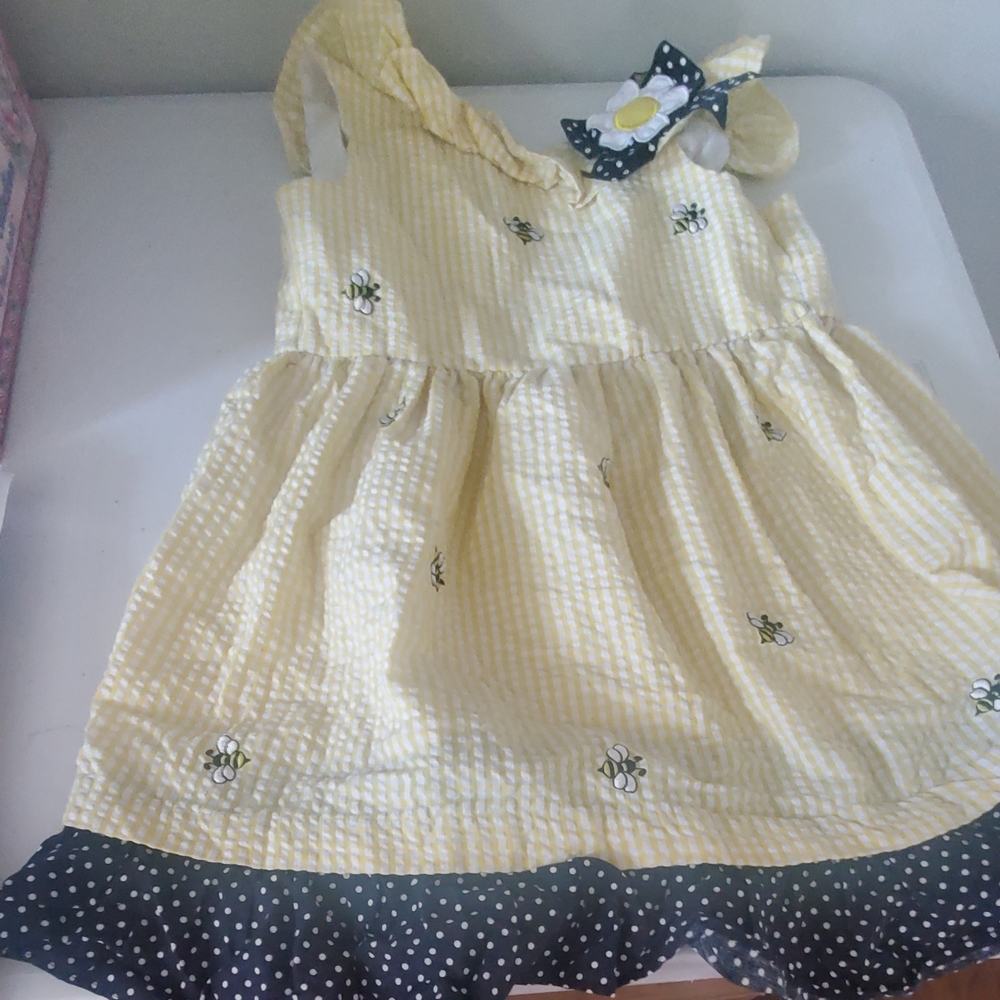 Cream Embellished One Shoulder Sundress